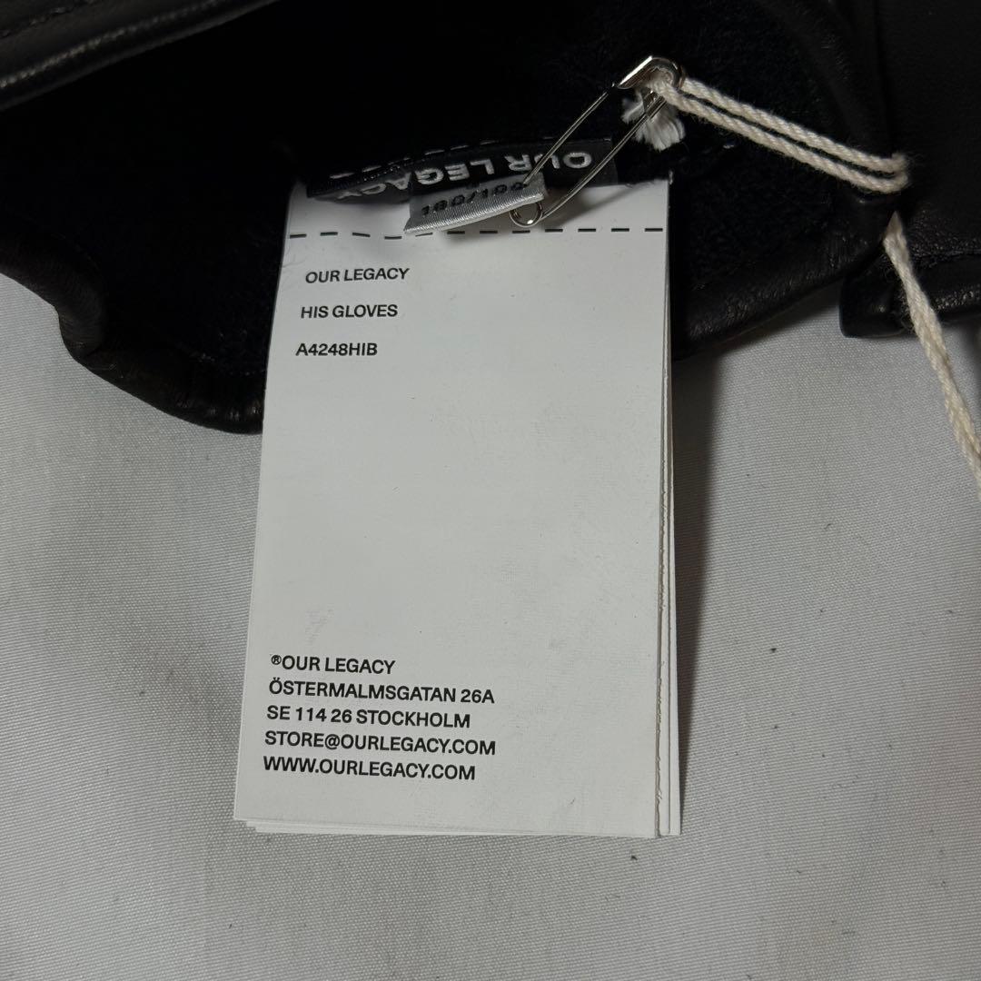 【定価4.3万】OURLEGACY HIS GLOVES グローブ ブラック S