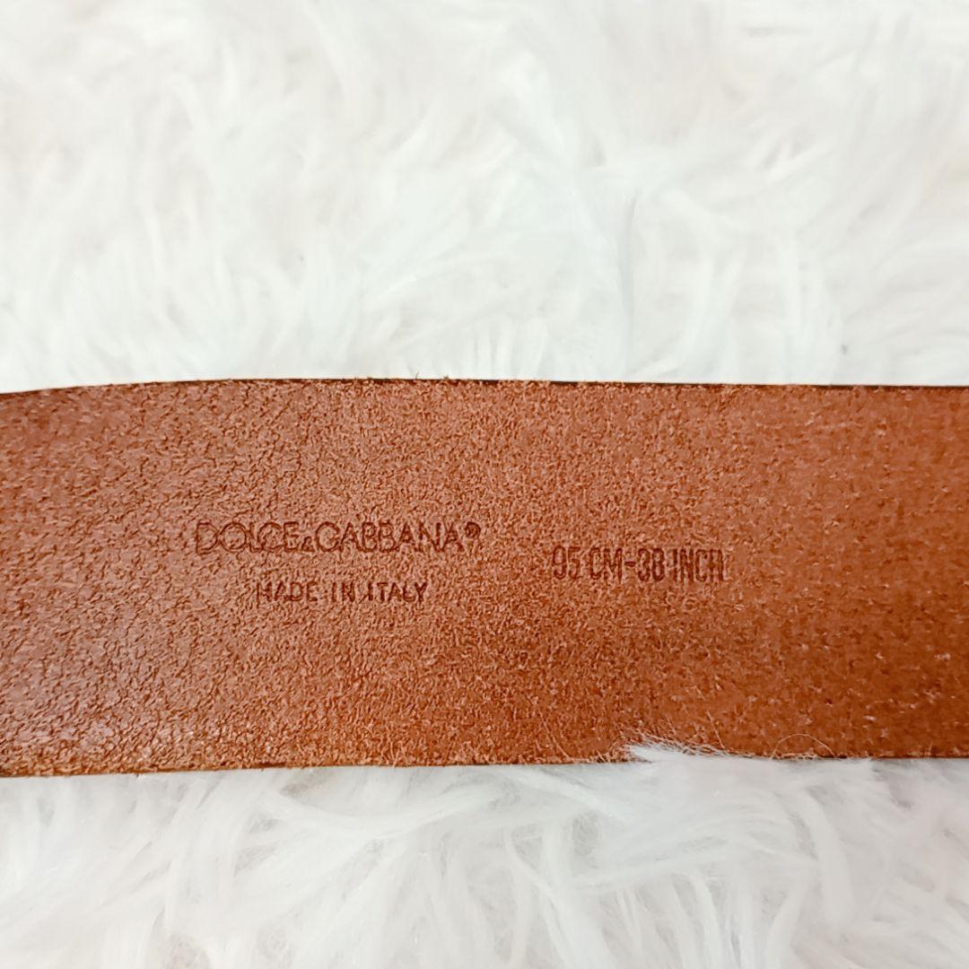 ドルチェ＆ガッバーナ ドルガバ DGロゴバックル レザー ブラウン メンズ