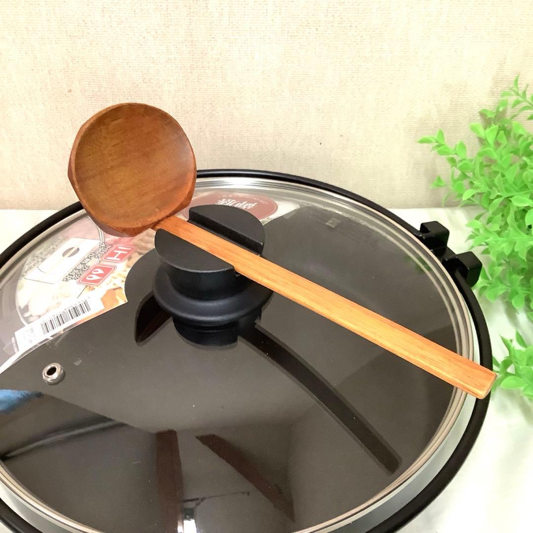 【新品・未使用】　IH対応すき焼き鍋　『おうち御膳』　26㎝ガラス蓋付き