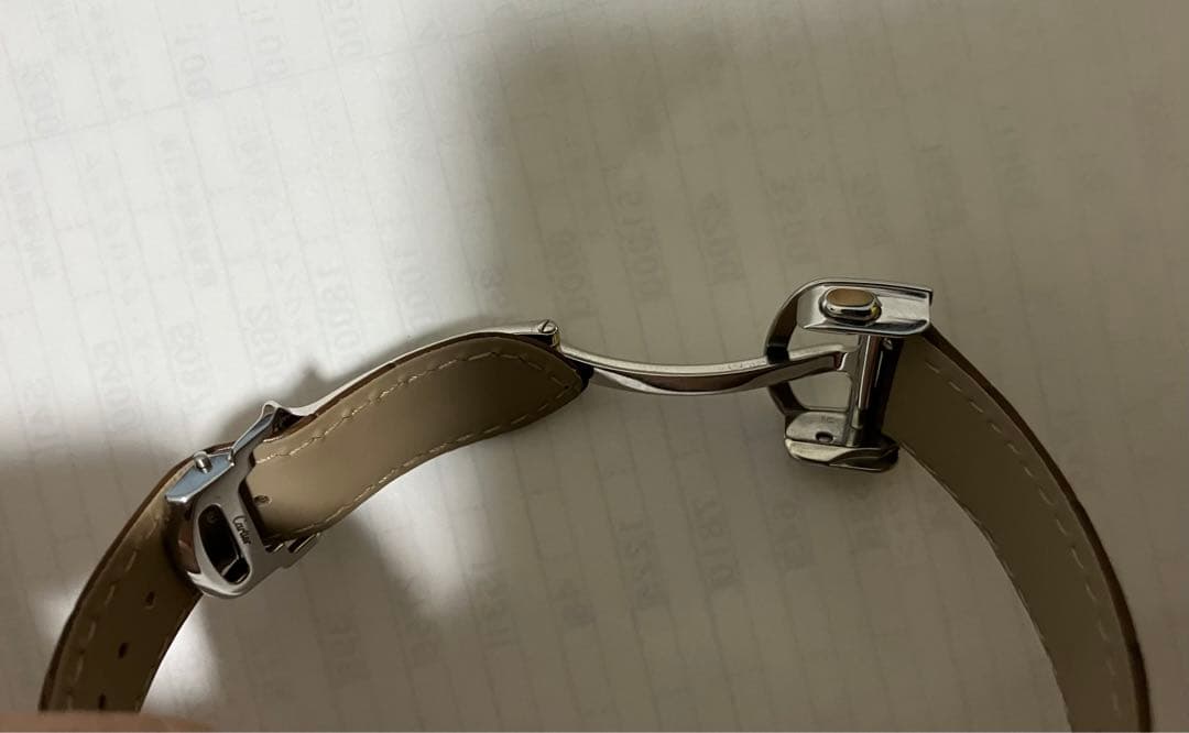 カルティエ純正dバックル（スチール）MXE0F2TP デュモンLM・サントスMM