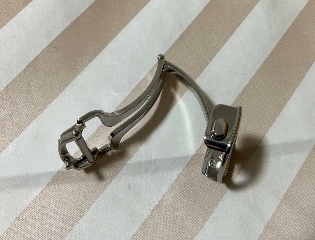 カルティエ純正dバックル（スチール）MXE0F2TP デュモンLM・サントスMM