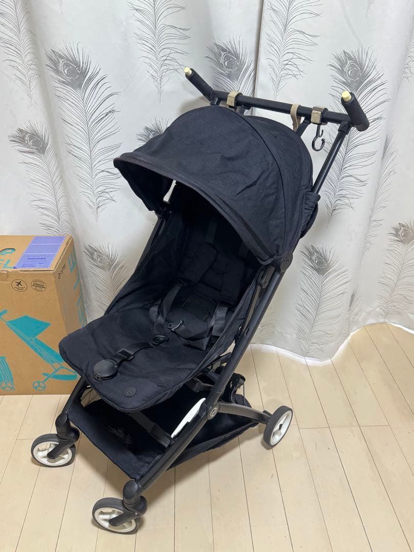 Cybex Libelle ブラック ベビーカー バンパーバー付き