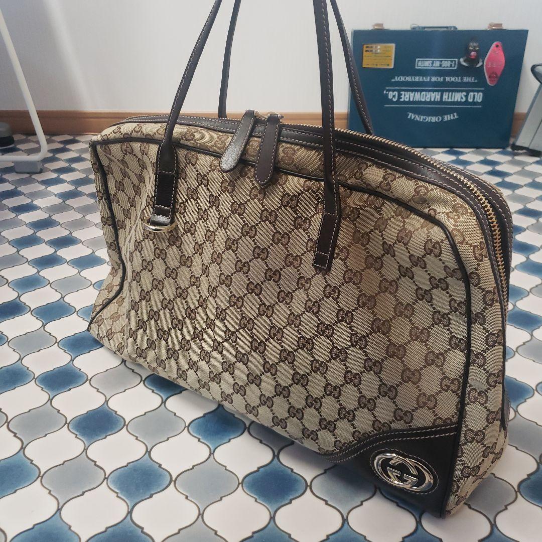 ほみグッチインターロッキングGG　ニューブリットボストンバッグ