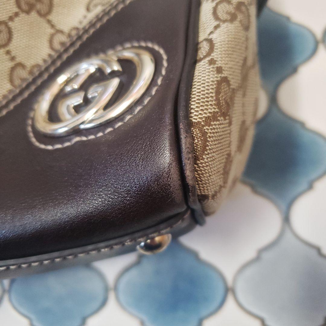 ほみグッチインターロッキングGG　ニューブリットボストンバッグ