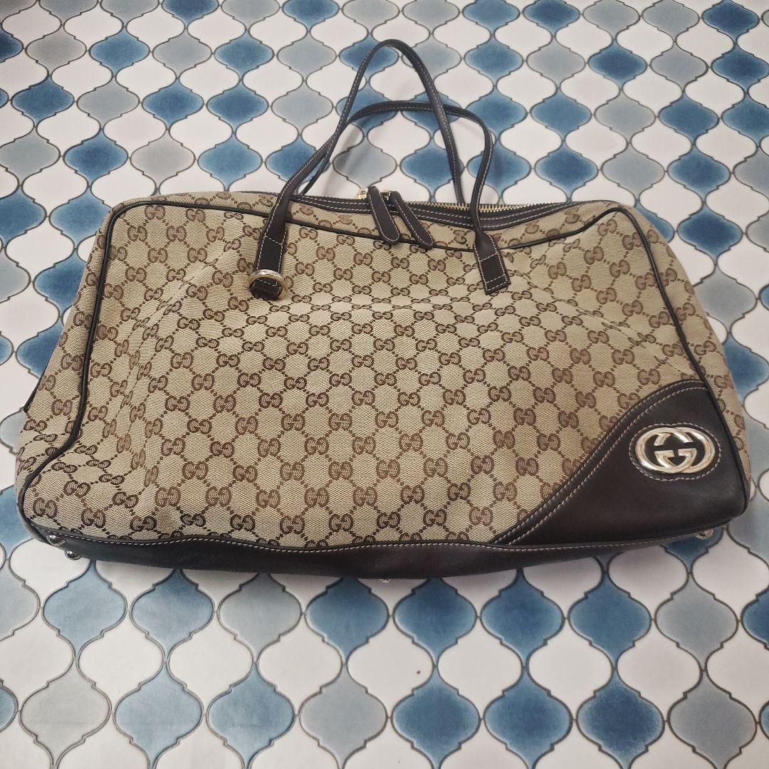 ほみグッチインターロッキングGG　ニューブリットボストンバッグ