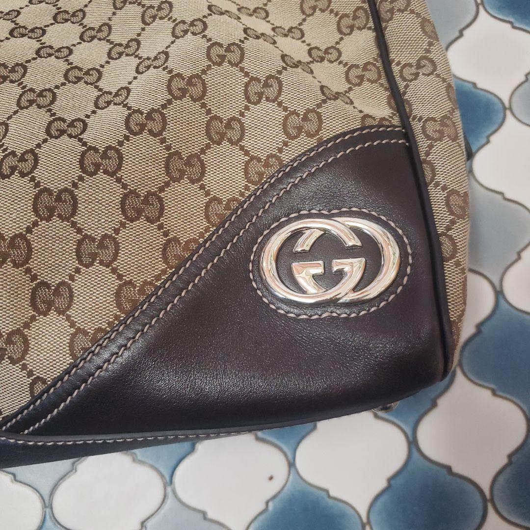 ほみグッチインターロッキングGG　ニューブリットボストンバッグ