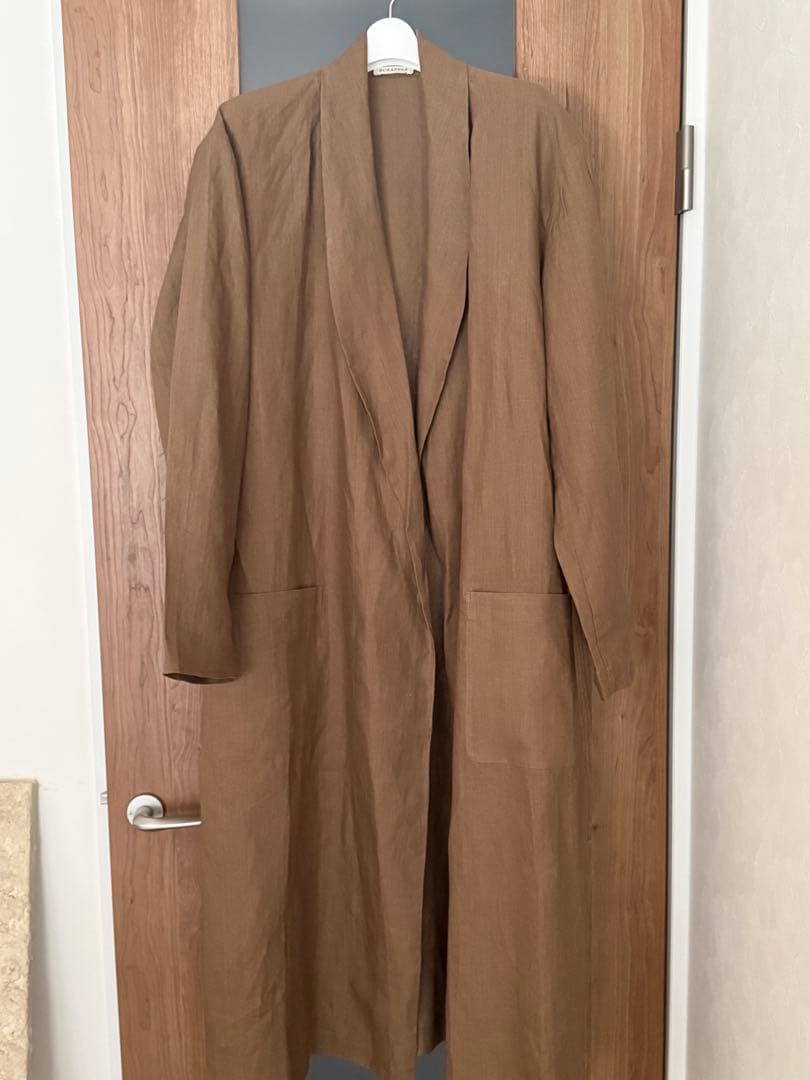 ÉCHAPPER(エシャペ)100%麻　ロングローブ、コート