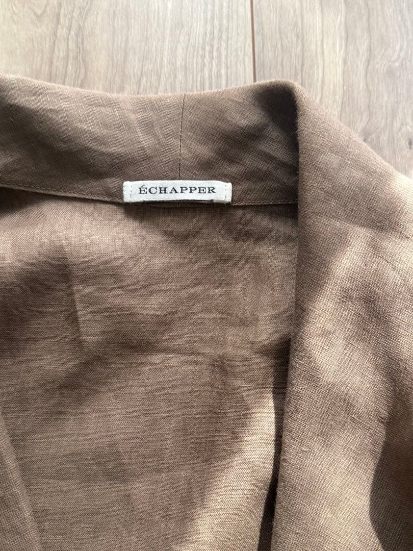 ÉCHAPPER(エシャペ)100%麻　ロングローブ、コート