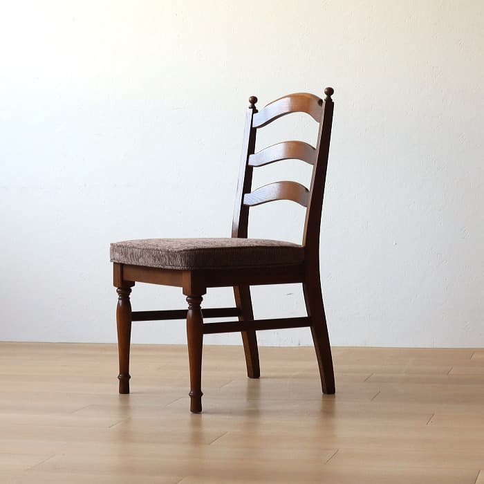 アンティーク 飛騨産業 穂高 ダイニングチェア ナラ キツツキ 無垢材①
