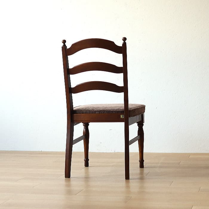 アンティーク 飛騨産業 穂高 ダイニングチェア ナラ キツツキ 無垢材①