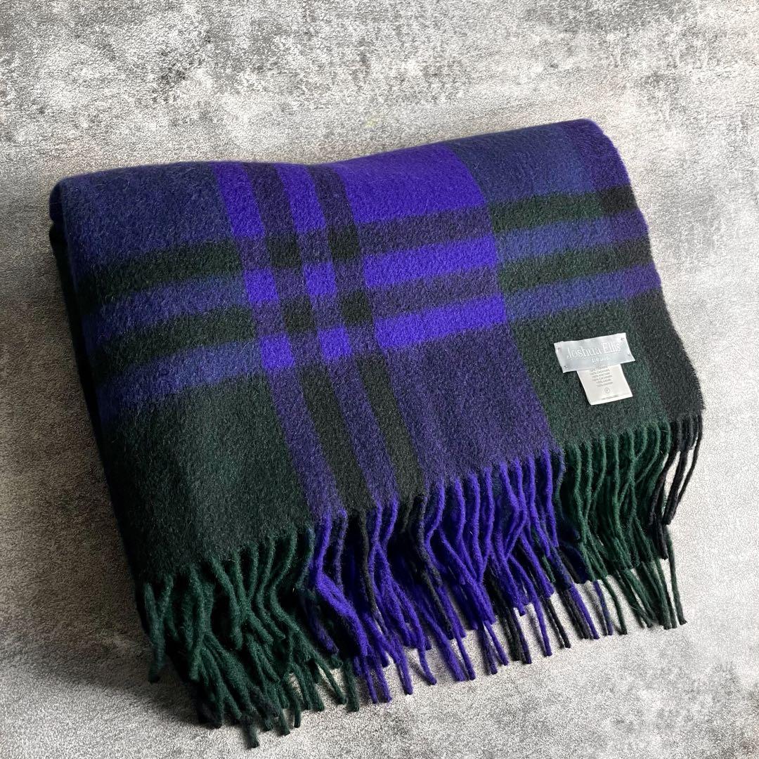 Joshua Ellis カシミヤ 大判 ストール ジョシュアエリス 英国製