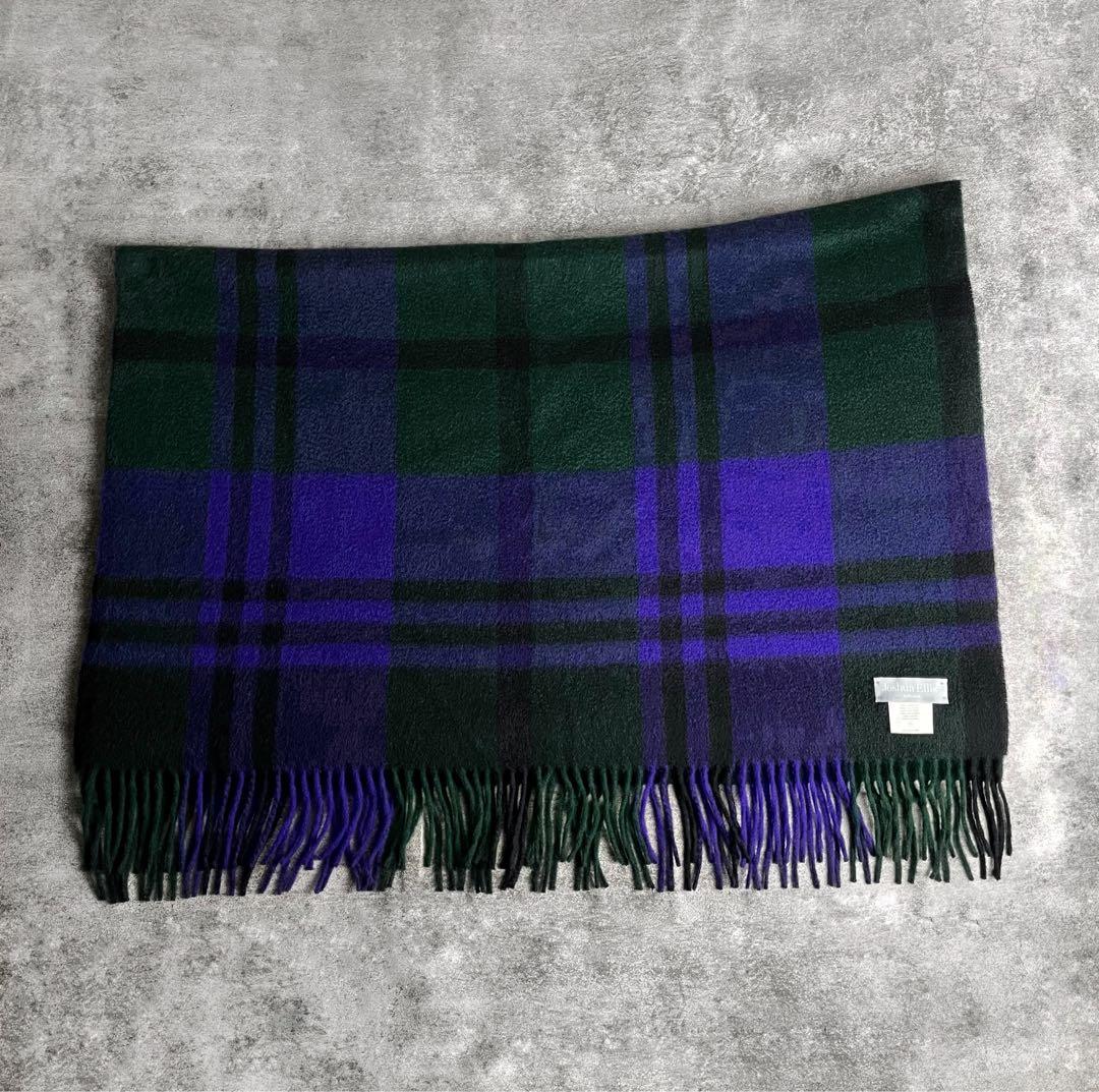 Joshua Ellis カシミヤ 大判 ストール ジョシュアエリス 英国製