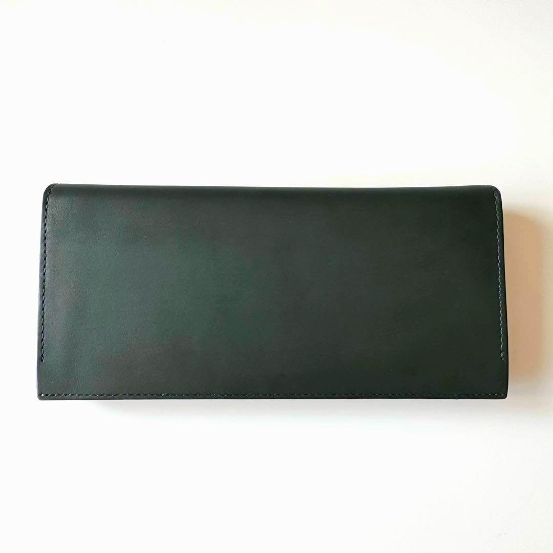 Paul Smith ポールスミス レザー長財布 レイヤーストライプ グリーン