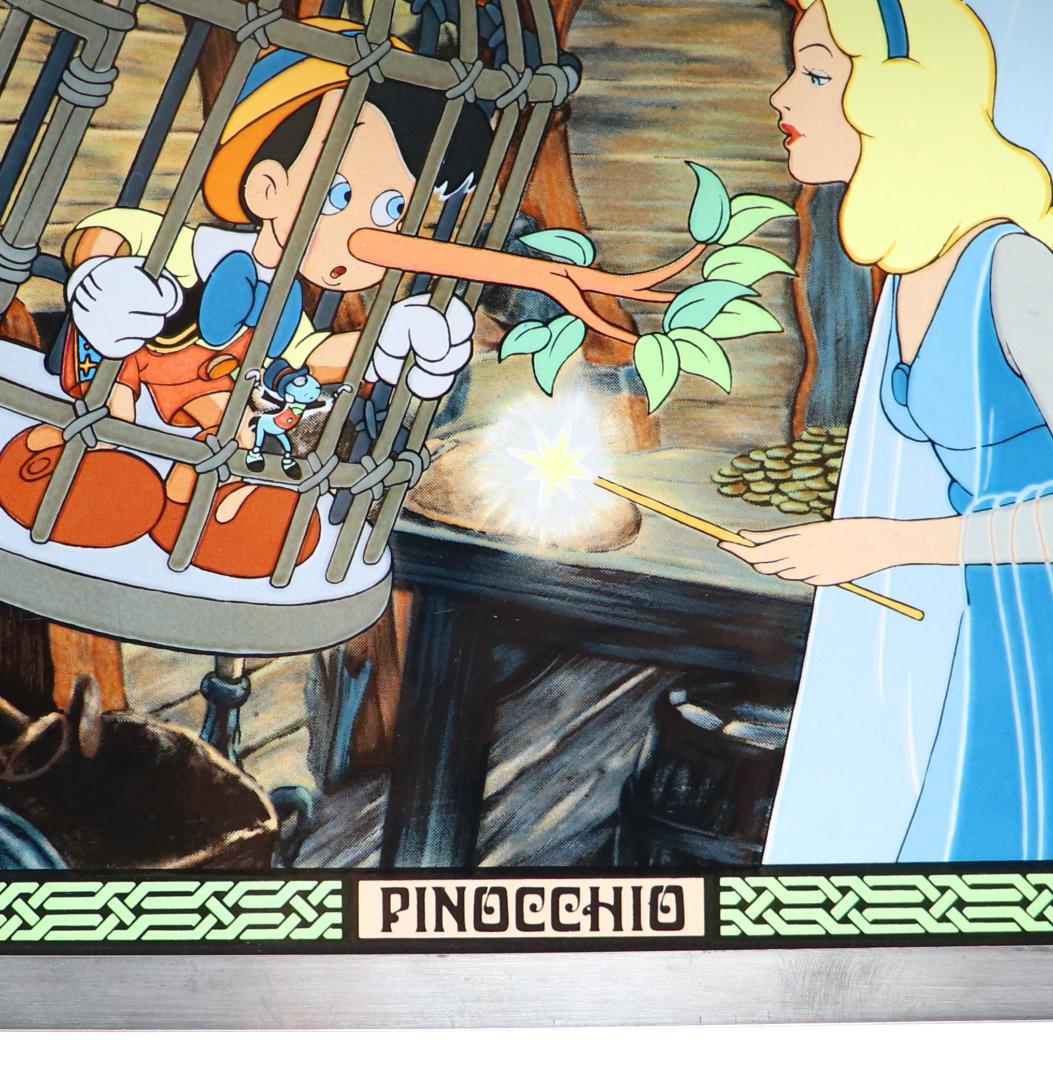 ディズニー公式激レア ピノキオとブルー・フェアリー大型ヴィンテージステンドグラス