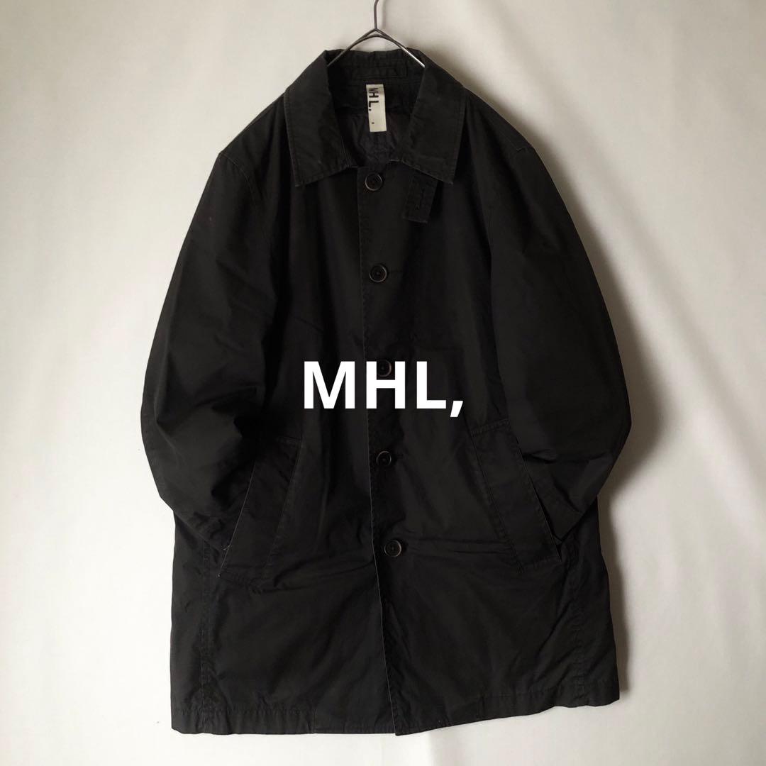 【秋冬】MHL, エムエイチエル ダウンライナー付き ステンカラーコート