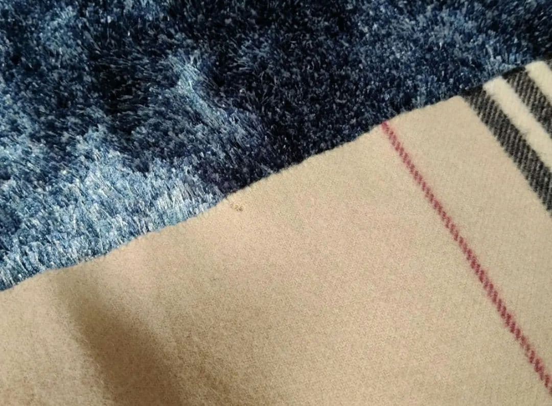 ♥　バーバリー　ウール　膝掛け　ストール　タオルケット　　ショール　ブランケット