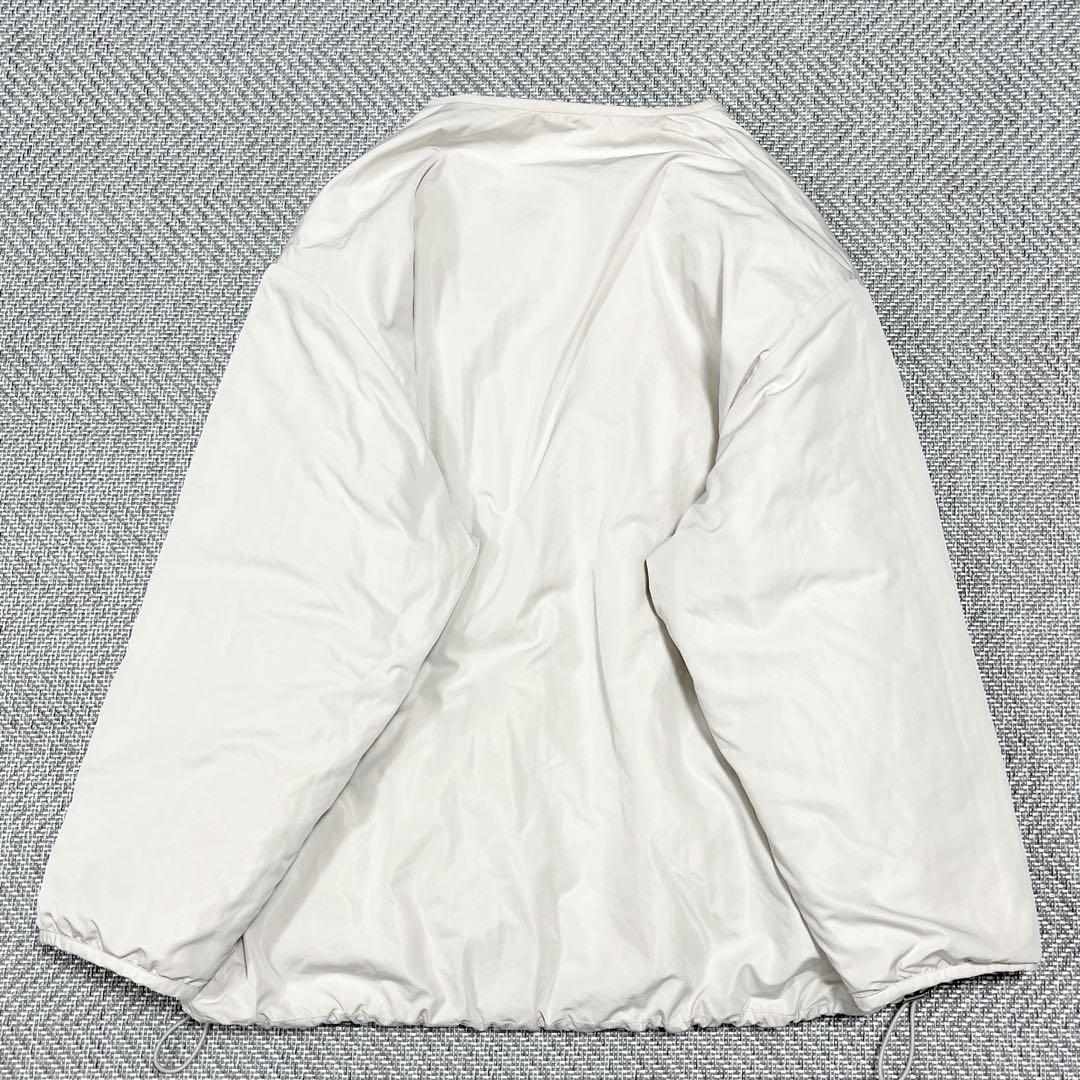 23区 中綿 リバーシブル ショート アウター キルティング ダウン アイボリー