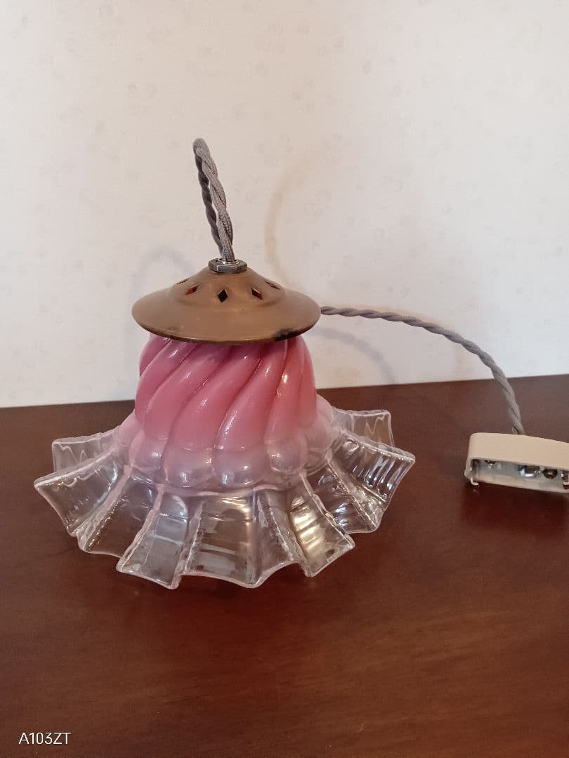 アンティーク ガラスシェード 吊り下げ照明 ペンダントライト 天井照明