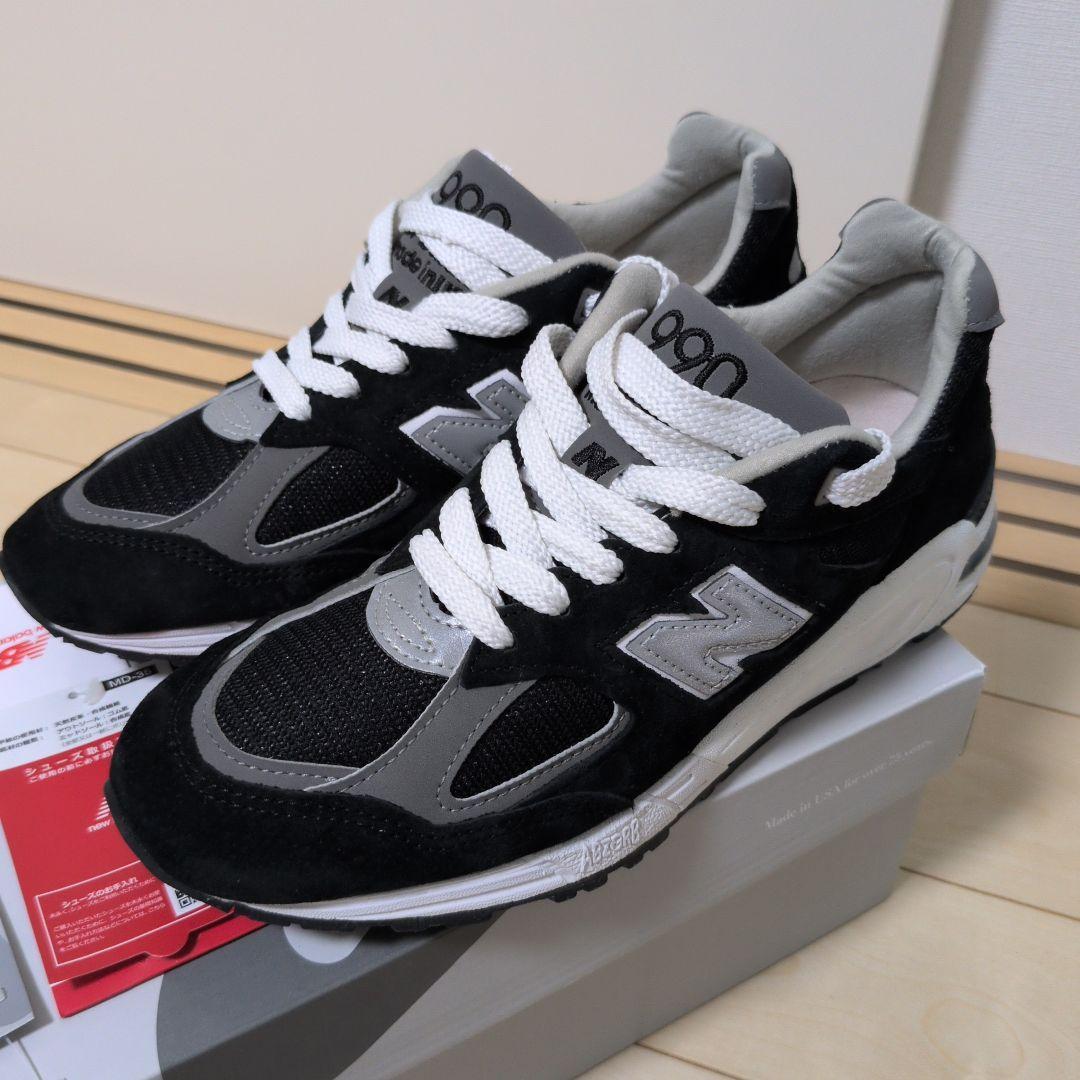 ニューバランス　M990 V2 ブラック　28cm