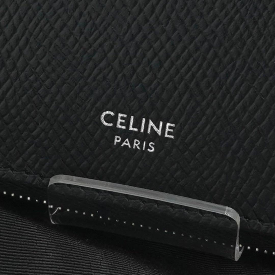 極上美品・箱保存袋付　CELINE ジップドバイフォールドウォレット　ブラック