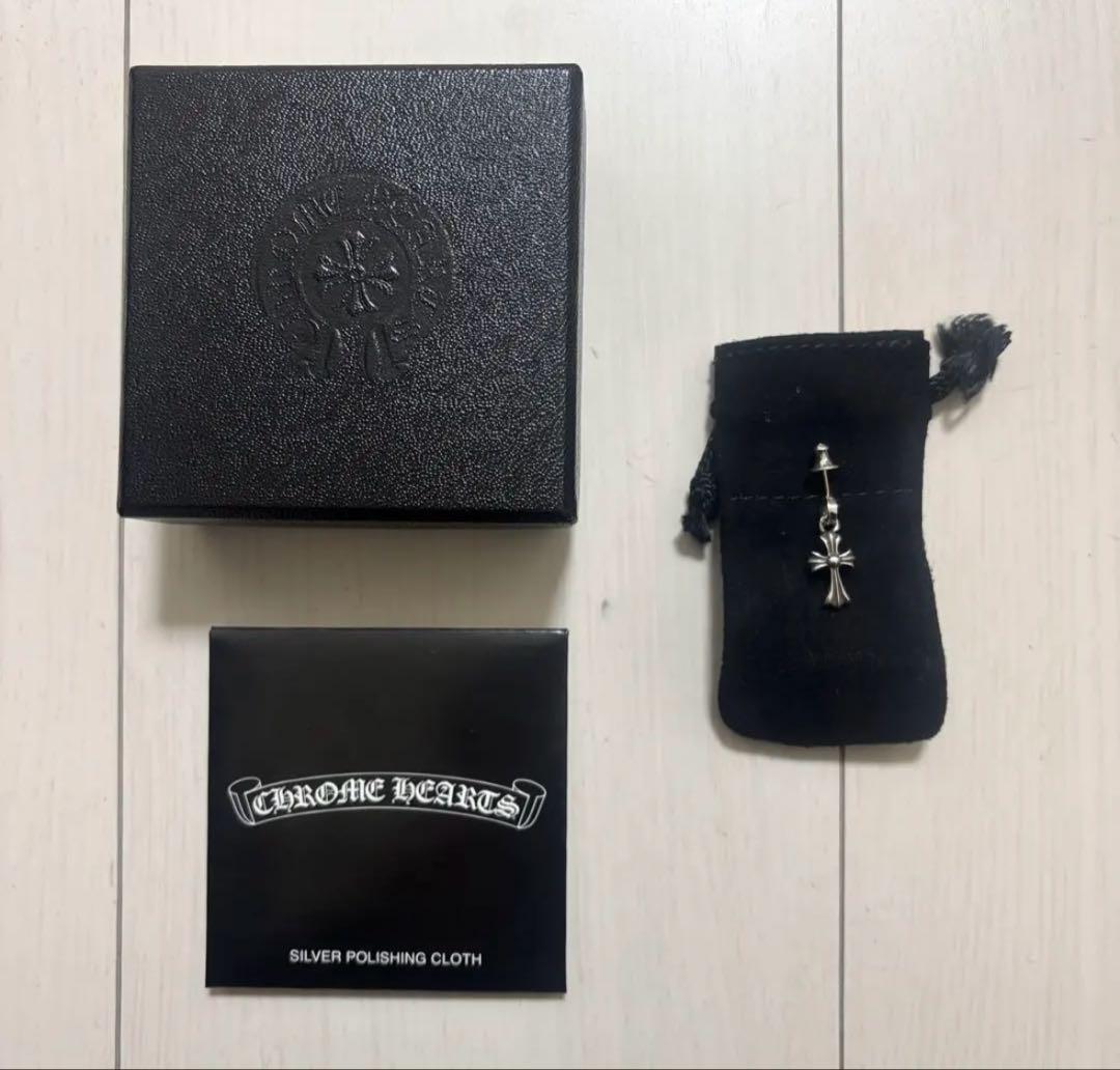 CHROME HEARTS CHクロスベビーファットドロップピアス