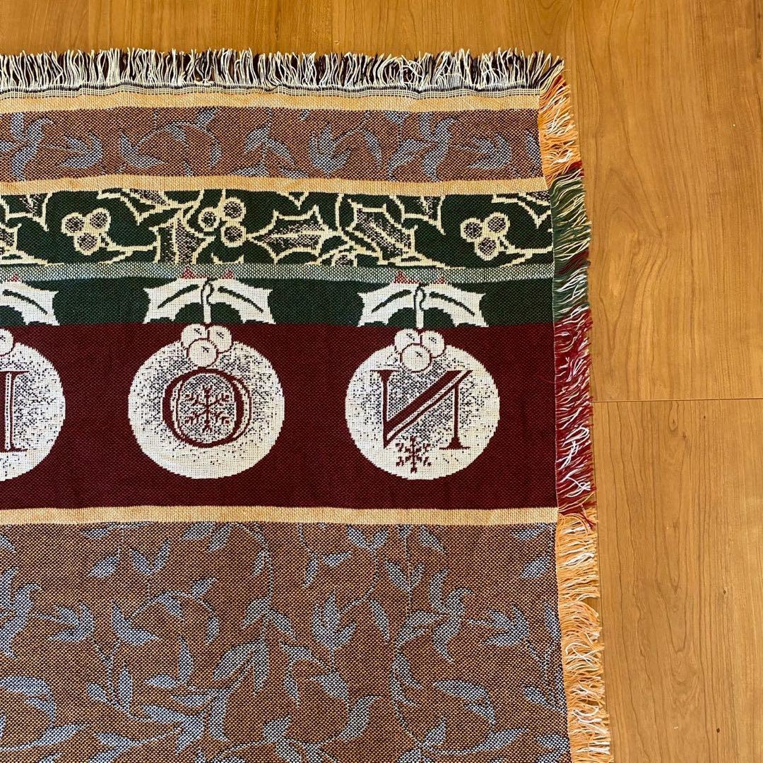 NOEL ゴブラン織 ヴィンテージラグ クリスマス タペストリー