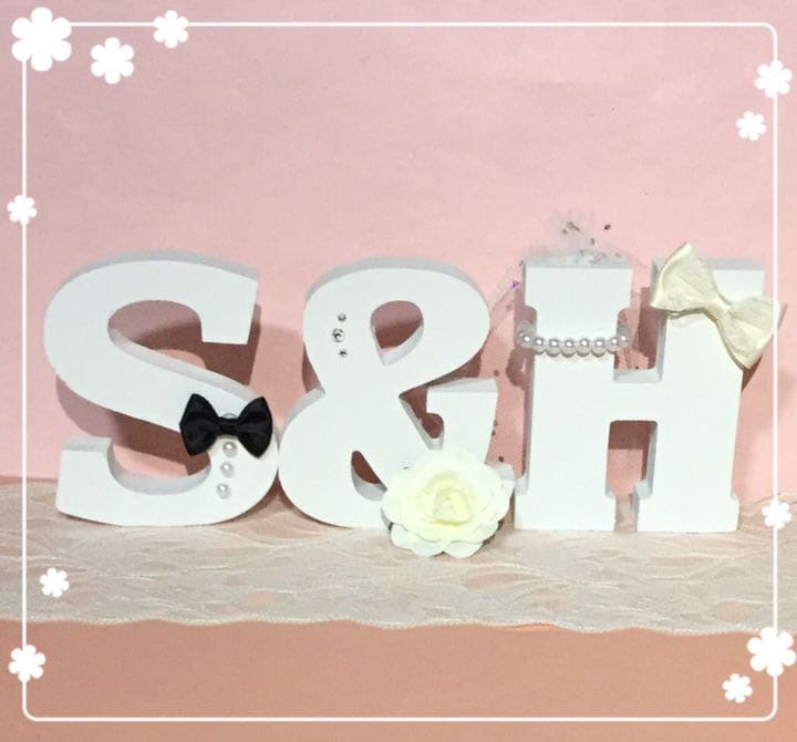 ひとみ様確認用♡ウエディングバージョン・イニシャルオブジェ