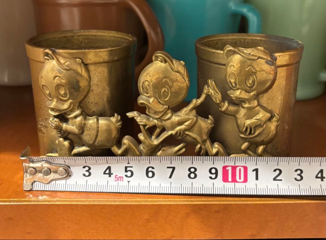 ディズニー　ヒューイ　デューイ　ルーイ　ドナルド　ビンテージ　ペン立て　3兄弟