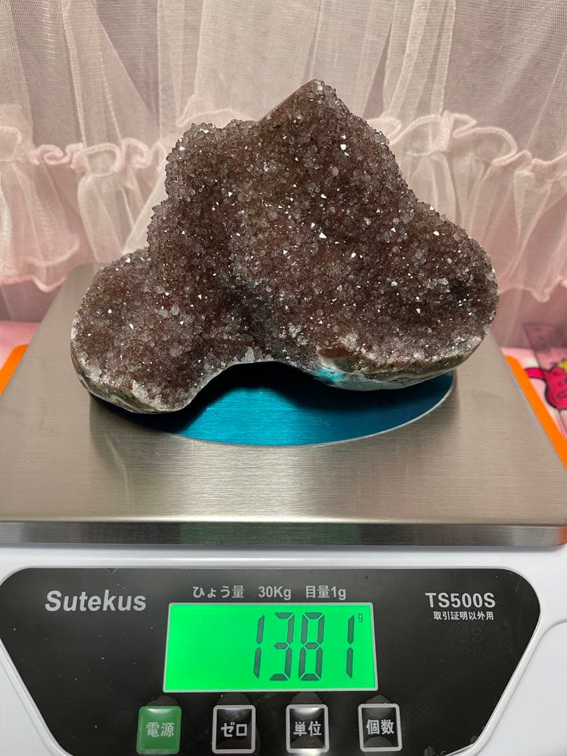 綺麗❣️原石 天然石浄化　ウルグアイ産 赤色アメジスト 水晶クラスター　⑧