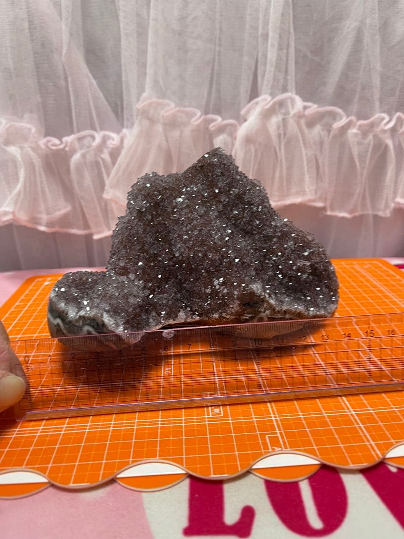 綺麗❣️原石 天然石浄化　ウルグアイ産 赤色アメジスト 水晶クラスター　⑧