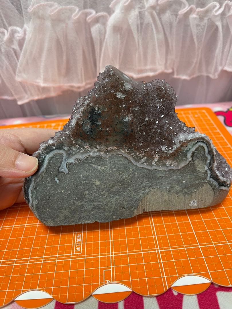 綺麗❣️原石 天然石浄化　ウルグアイ産 赤色アメジスト 水晶クラスター　⑧