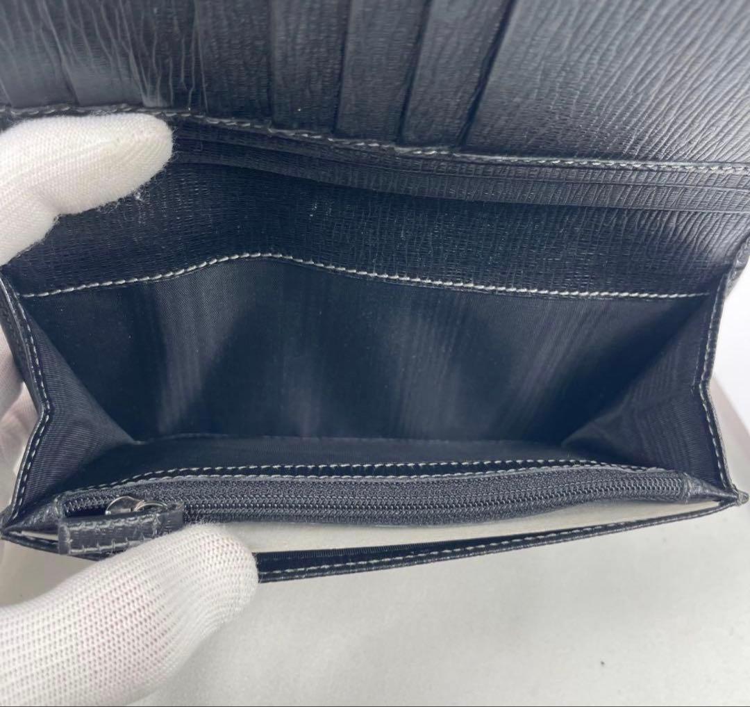 Ferragamo 黒 レザー 長財布 未使用