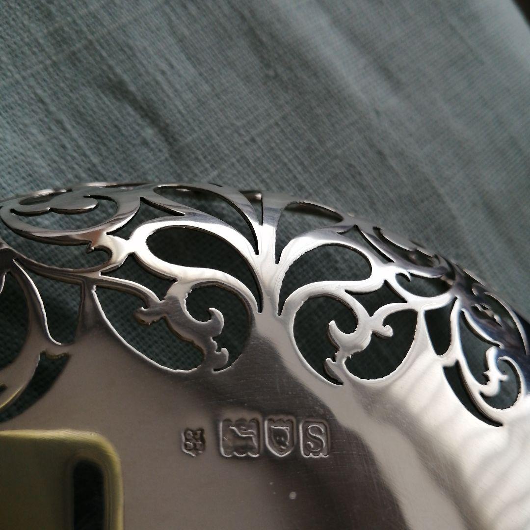 純銀925　英国製　アンティーク　ピアスコンポート