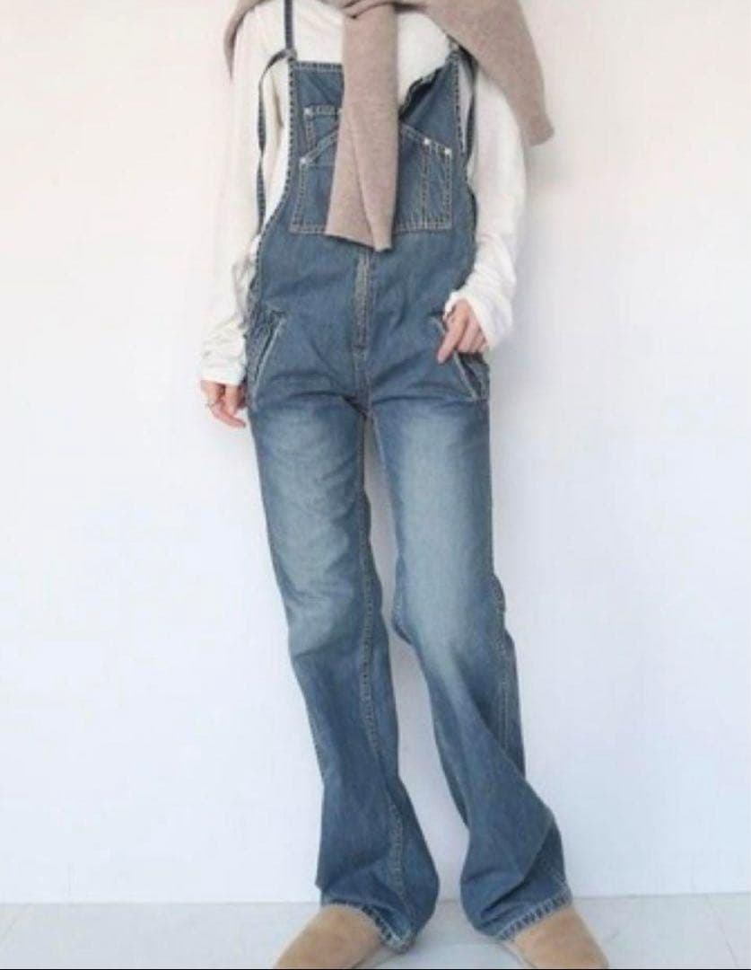 ジョンブル ドゥーズィエム クラス フレンチサロペット　LLサイズ