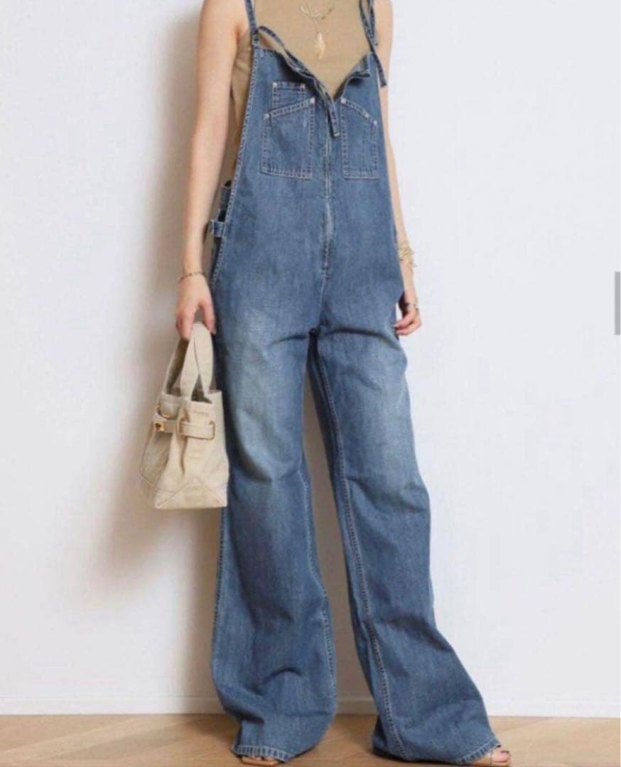 ジョンブル ドゥーズィエム クラス フレンチサロペット　LLサイズ