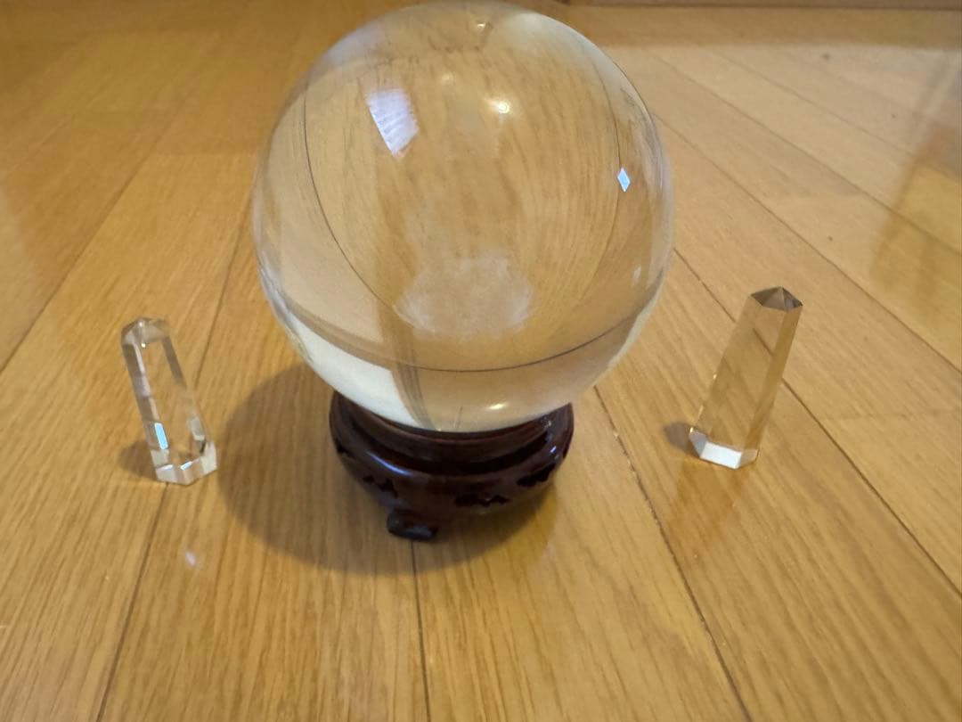 溶錬水晶とクリスタルピラミッドセット