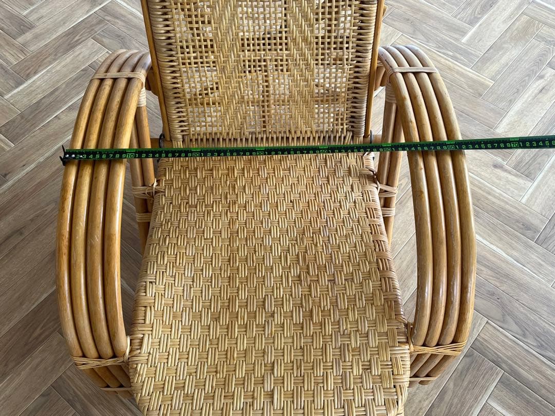 ナチュラルラタン リクライニング座椅子