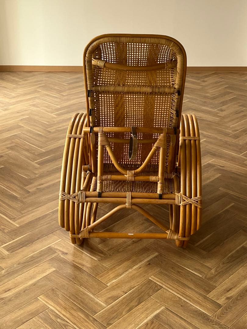 ナチュラルラタン リクライニング座椅子