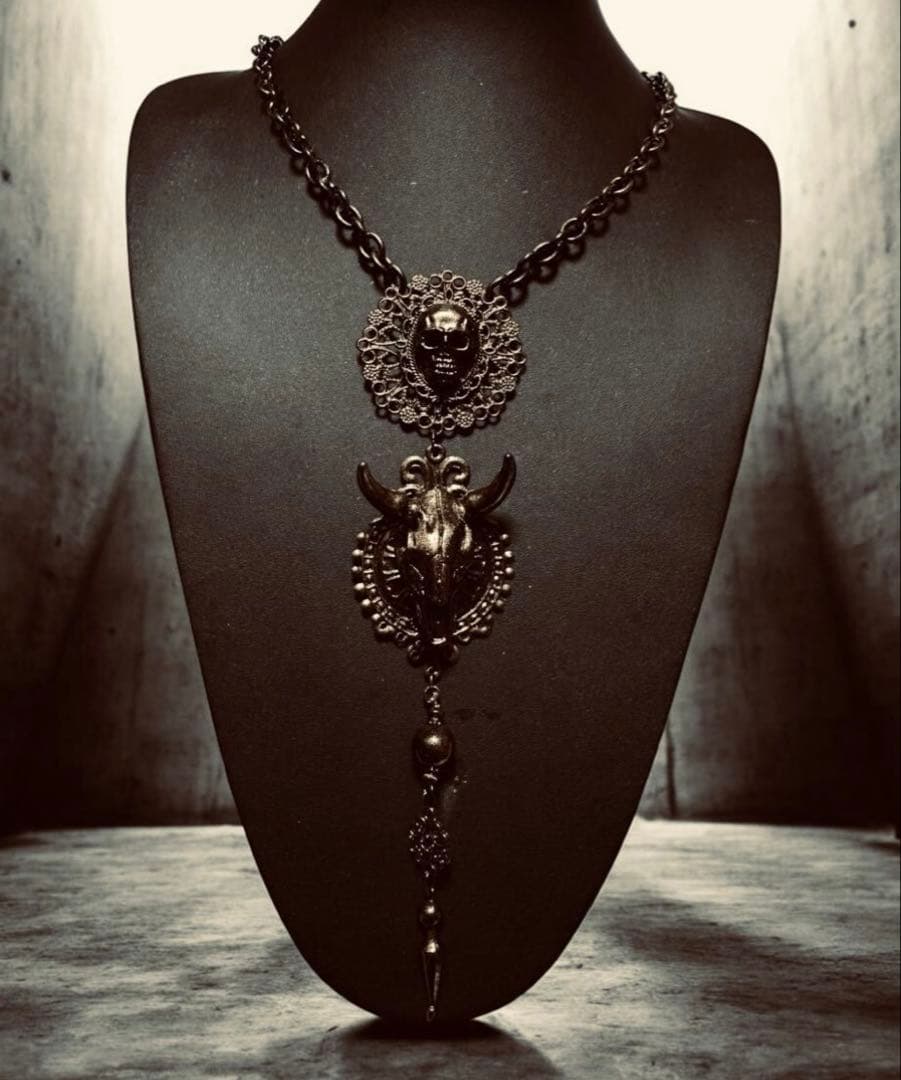 あ*あ様 ★1点物★ジャンポールゴルチエ★スカルカルマバッファローヘッドネックレ