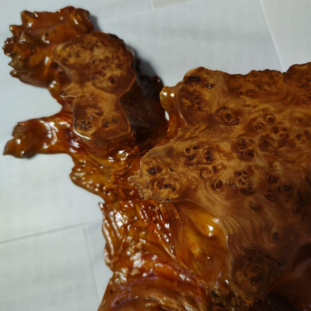 最高品質　天然木　玉杢　瘤　原木　盆栽台　花台