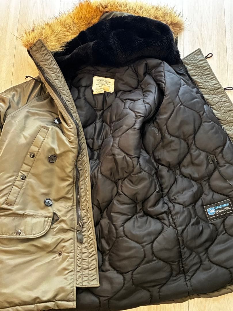 SPIEWAK USA製N-3B フライトジャケットカーキ