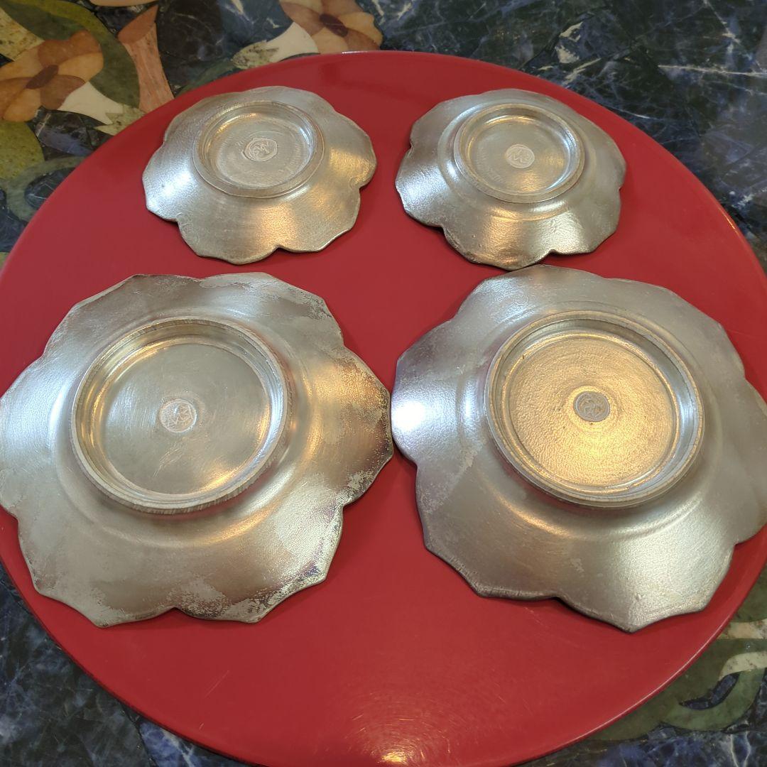 京焼・清水焼 KIWAKOTO キワコト 百合 プレート 中小4枚セット