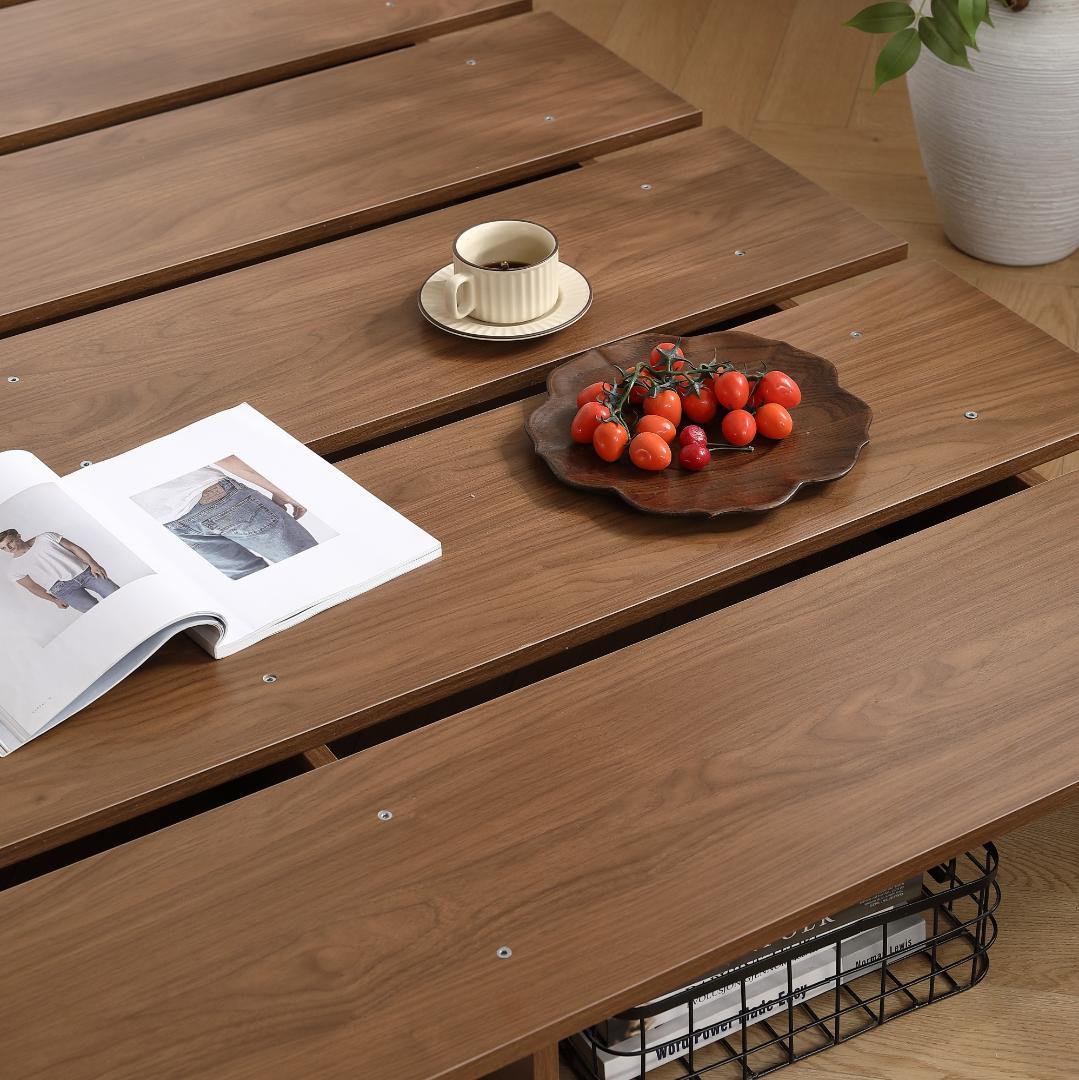 超人気！【幅100cm】ベッド ローベッド ステージベッド Brown