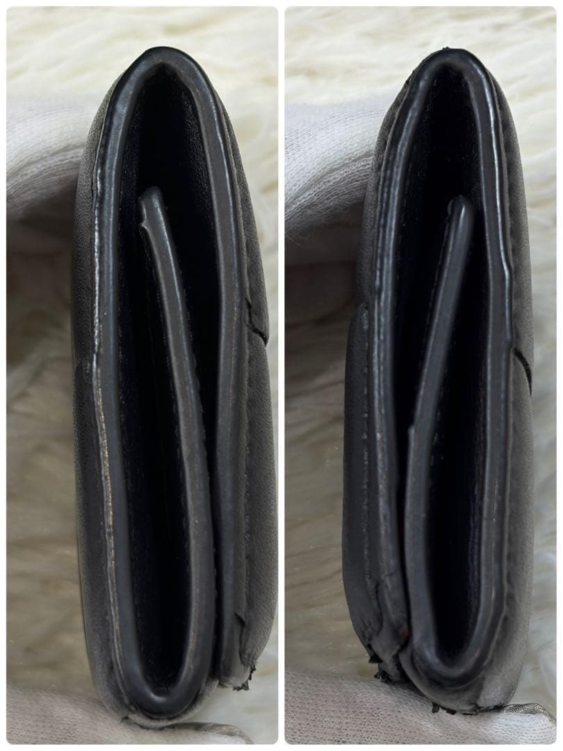 【現行】ボッテガヴェネタ カセット マキシイントレチャート ケース 本革黒