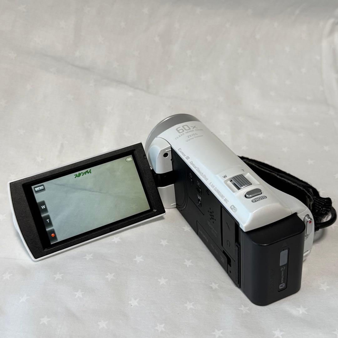 SONY HDR-CX480 HDビデオカメラ ハンディカム ホワイト