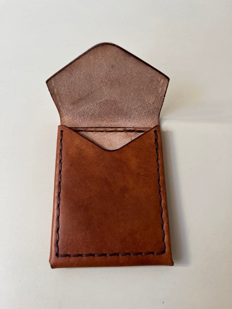 ブラウンレザー マネークリップ　海外製