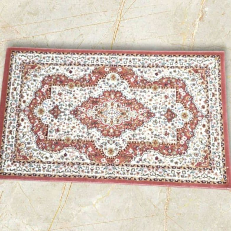 新品 未使用 ラグ 80cmx120cm カーペット 絨毯 アスワン ローズ