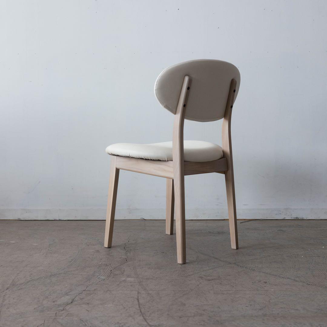 ダイニングチェア アッシュ材　ホワイトウォッシュ色