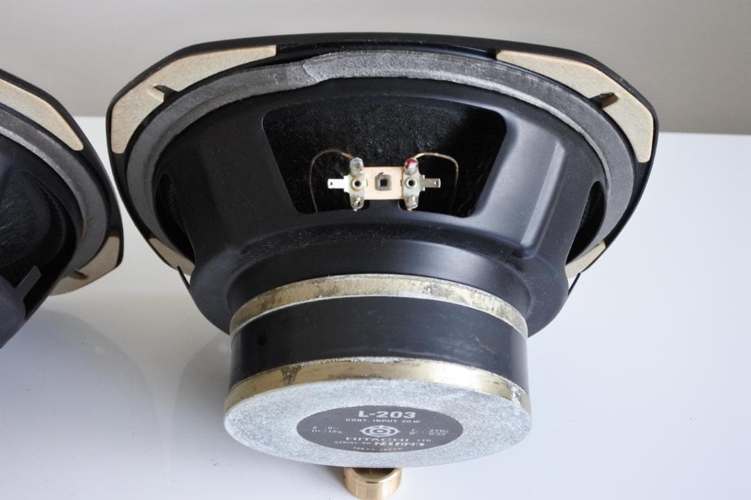 Lo-D L-203 ギャザードエッジ・ウーファー 正常動作品 2個(ペア1組)