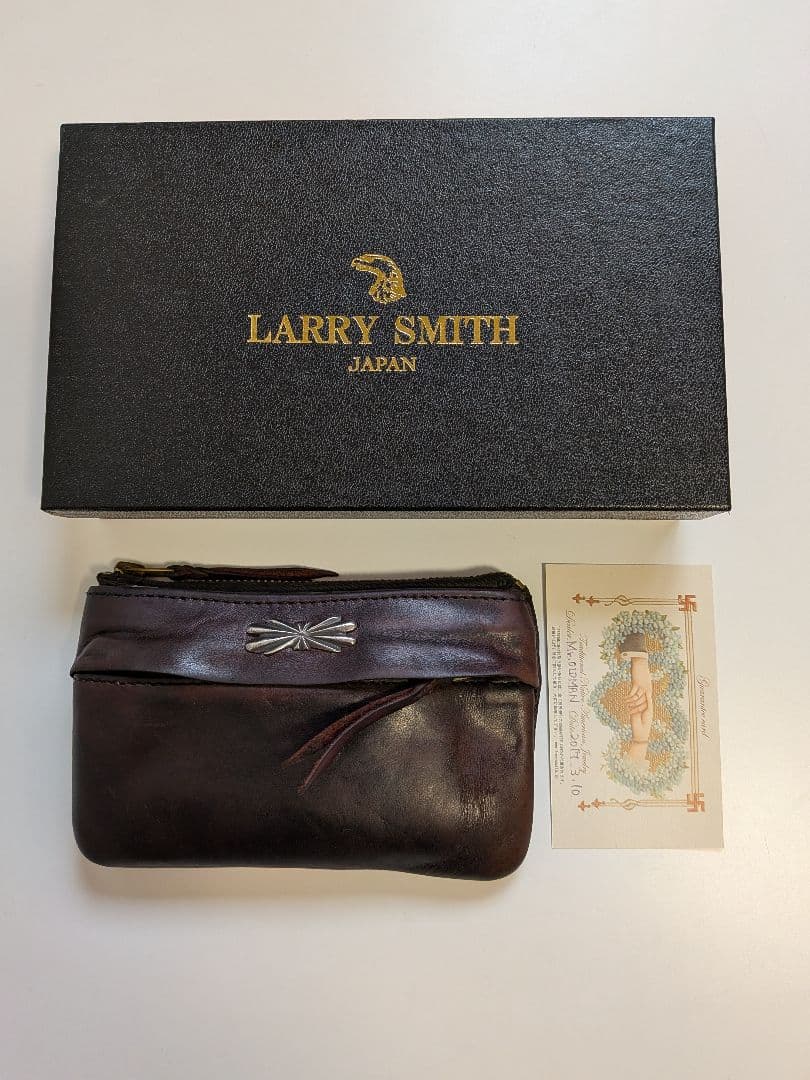 LARRY SMITH ダークブラウン小型財布 ラリースミス